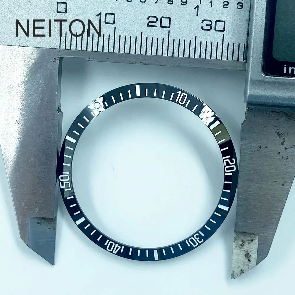 NEITON 34mm Ceramic Bezel Insert For 36mm Mens Watch Watches Replace Accessories Watch Face Watch Bezel Inserts Different