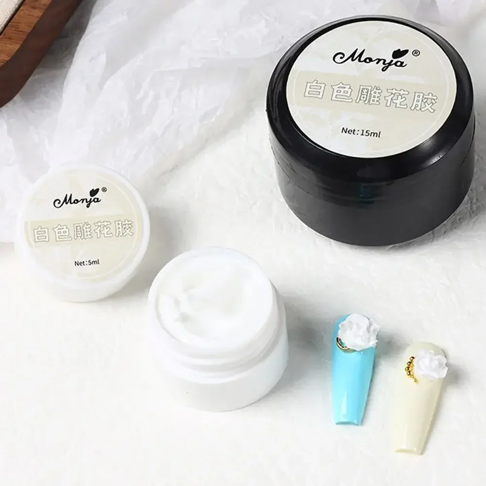 新しい5/8/15ml DIYマニキュアジェル 3DサンドテクスチャUV石膏ネイルジェル トップコート不要 ジェルラッカー マニキュア ネイルアートアクセサリー