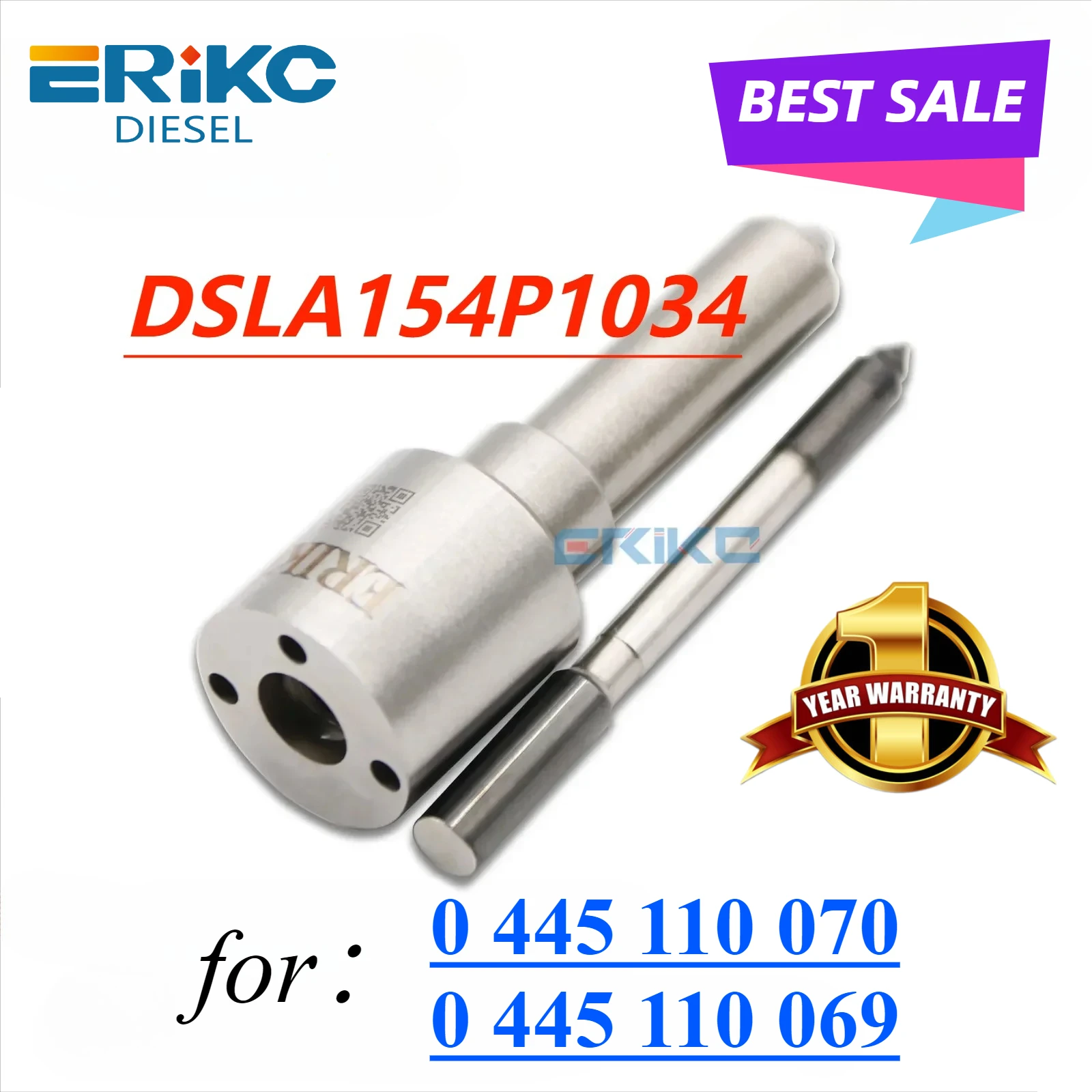 

DSLA154P1034 Fuel Diesel Nozzle Dsla 154 P 1034 Automatic Nozzle Holder Assembly Dsla 154 P1034 (0433 175 298) for 0445110070