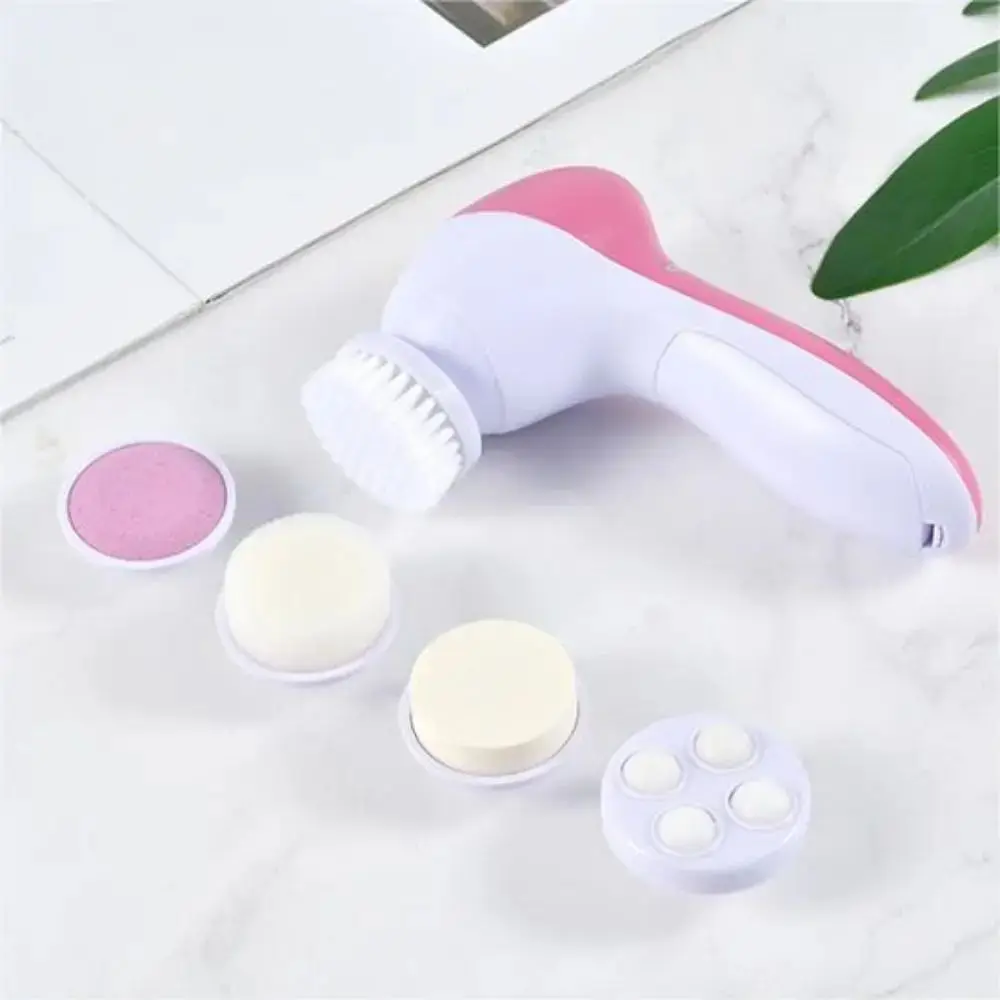 5-In-1 Facial Cleanser Pore Cleanser Face Massager Deep Cleansing Pore Cleansing Portable Electric Rotating Beauty Instrument