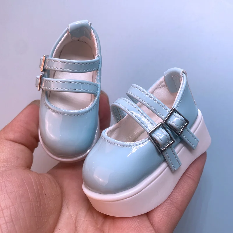 1 ペアの靴 6*2.4 センチメートル人形革の靴 1/4 Bjd 人形ドレスアップおもちゃアクセサリー