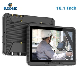 Kcosit K111J ELD 견고한 안드로이드 태블릿 PC, MDT 지게차 장착 터미널, 10.1 인치 MT6789, 4GB RAM, 4G LTE, CAN 버스 LAN CVBS, 정품