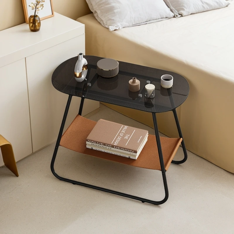 Nordic light luxury, living room corner table, side sofa table, modern simple small coffee table