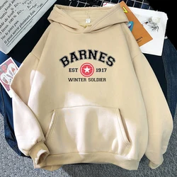 Barnes 1917 Letter Printed Hooded Men Women High Quality Plus Size Hoodies Preppy Style Pullover Unisex Prevalent Sweatshirt