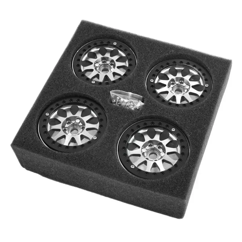 Rock Crawler 2.2-Inch Alloy Wheel Hub Simulated Climbing Car Rock Crawler Lock Tire Wheel Hub Scx10 TRX-4 Universal Wheel Hub