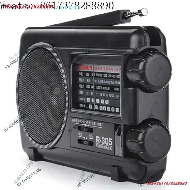 Portable FM multi band radio speaker portableplayer multiband shortwave full pointer Retro broadcast semiconductor horn MW AC DC