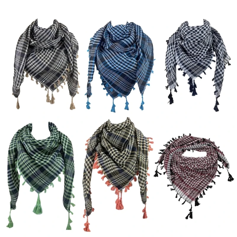 Windproof Breathable Shemagh Desert Arab Scarves Men Women Windproof Scarf Shawl Dropsale