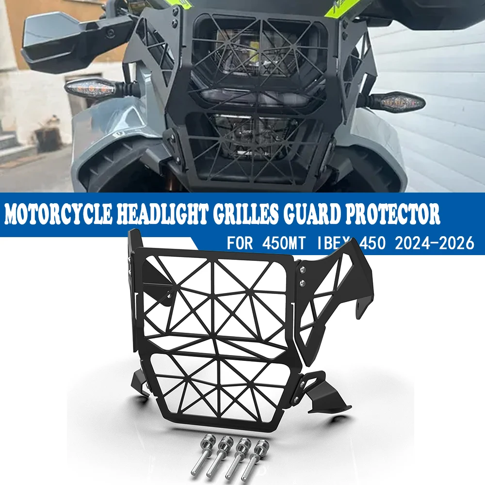 

Motorcycle Front Headlight Guard Grille Cover Protection For CFMOTO CF MOTO 450MT 450 MT 450 2025 2026 2024 MT450 Accessories