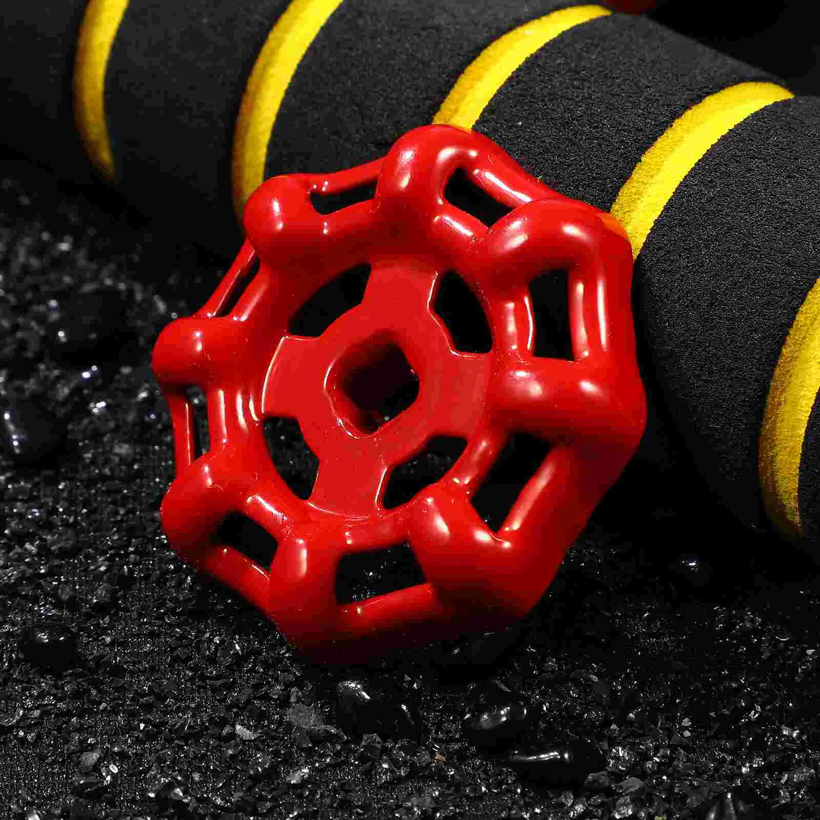 10 Pcs Gate Valve Handle Metal Wheel Decorative Water Fitting Pipe Ball Cast Iron Red Shutoff