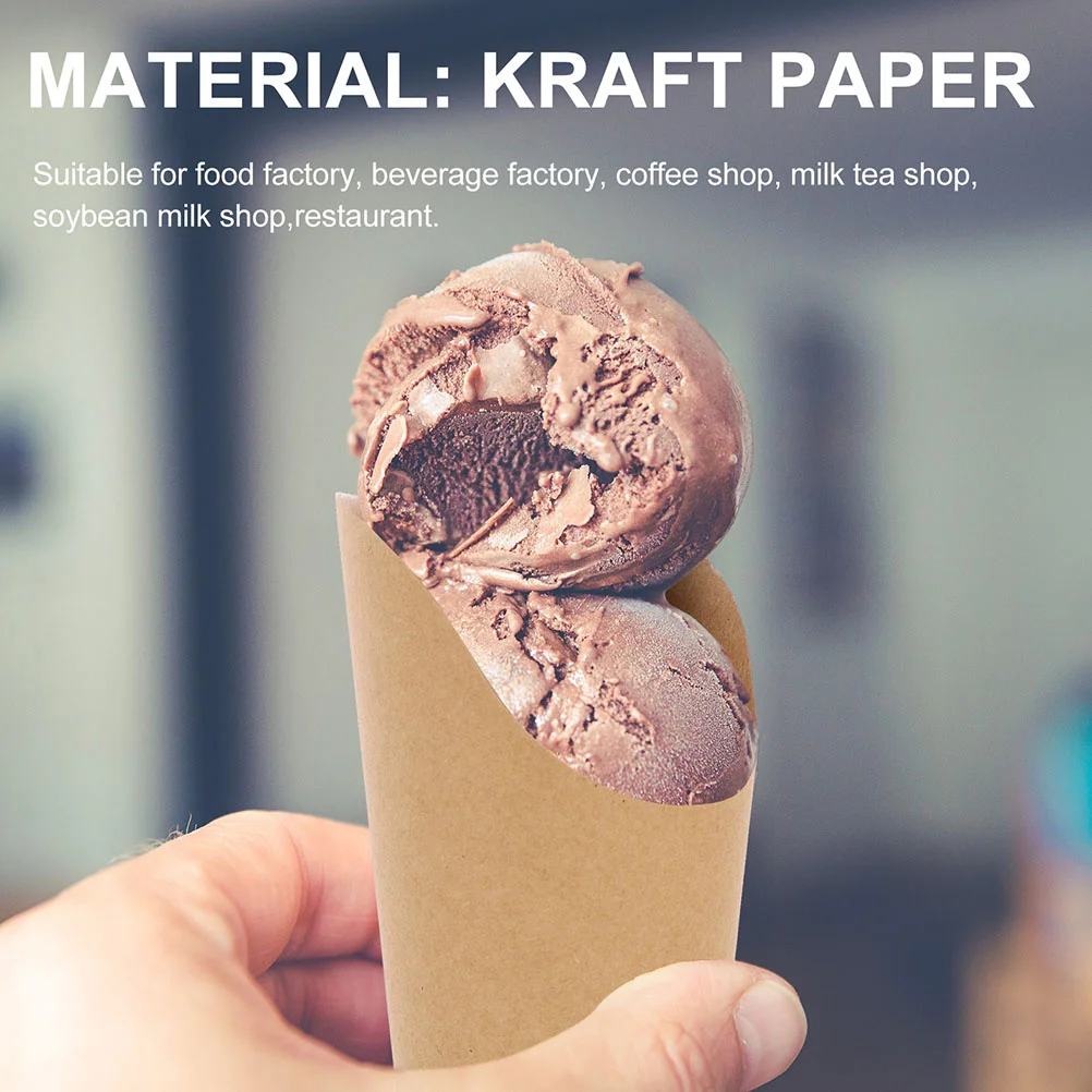 

50Pcs Small Snack Boxes Multipurpose Disposable Paper Food Containers for Fries Popcorn Ice Cream Takeaway Serving Holder