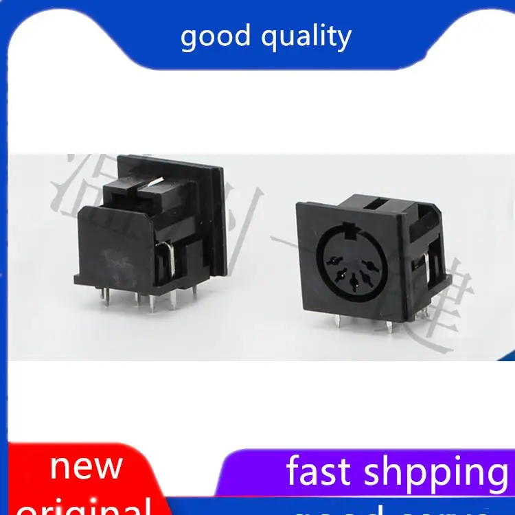 10pcs original new DS-5-04 square S-terminal connector large 5-core 7-pin socket 5PIN pin DIN female base