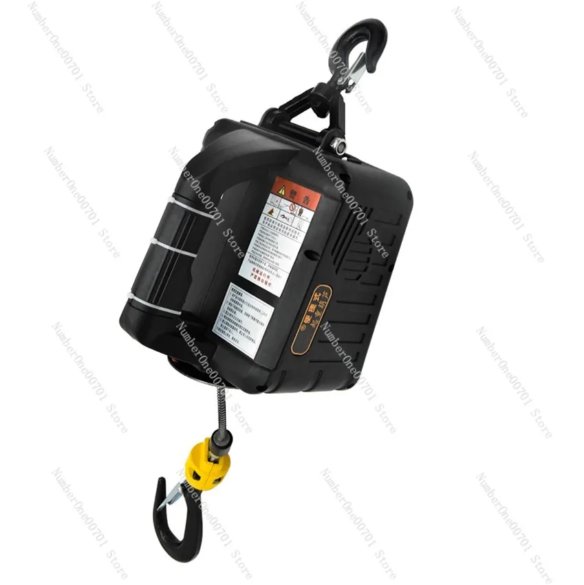 500KG Electric hoist Portable electric hand winch traction block electric steel wire rope lifting hoist towing rope 220V/110V