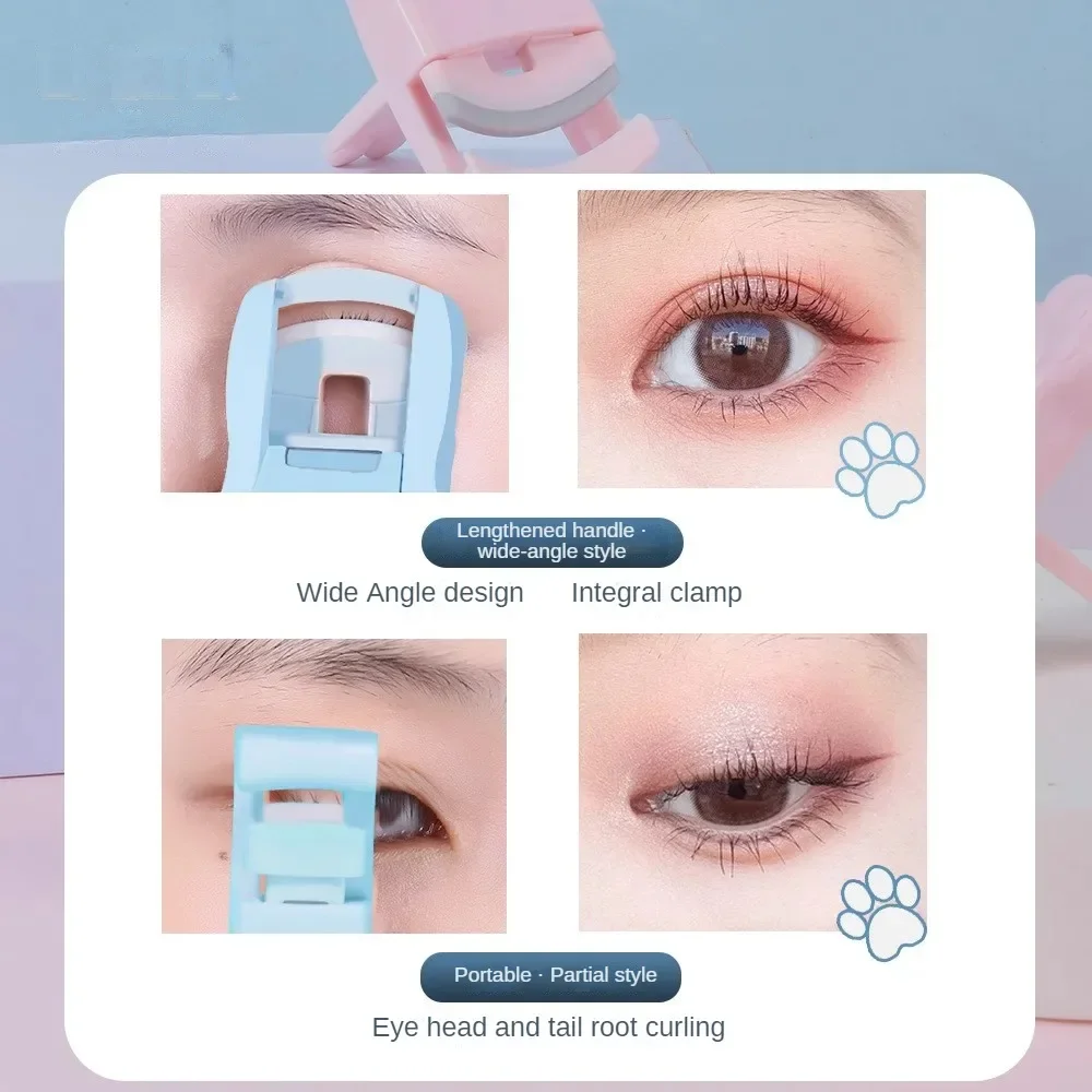 Eyelash Curler Professional Eye แต่งหน้ามุมกว้างเครื่องมือความงามบางส่วนแบบพกพาสุภาพสตรี Eyelash Curler Curling Tweezer Clamp