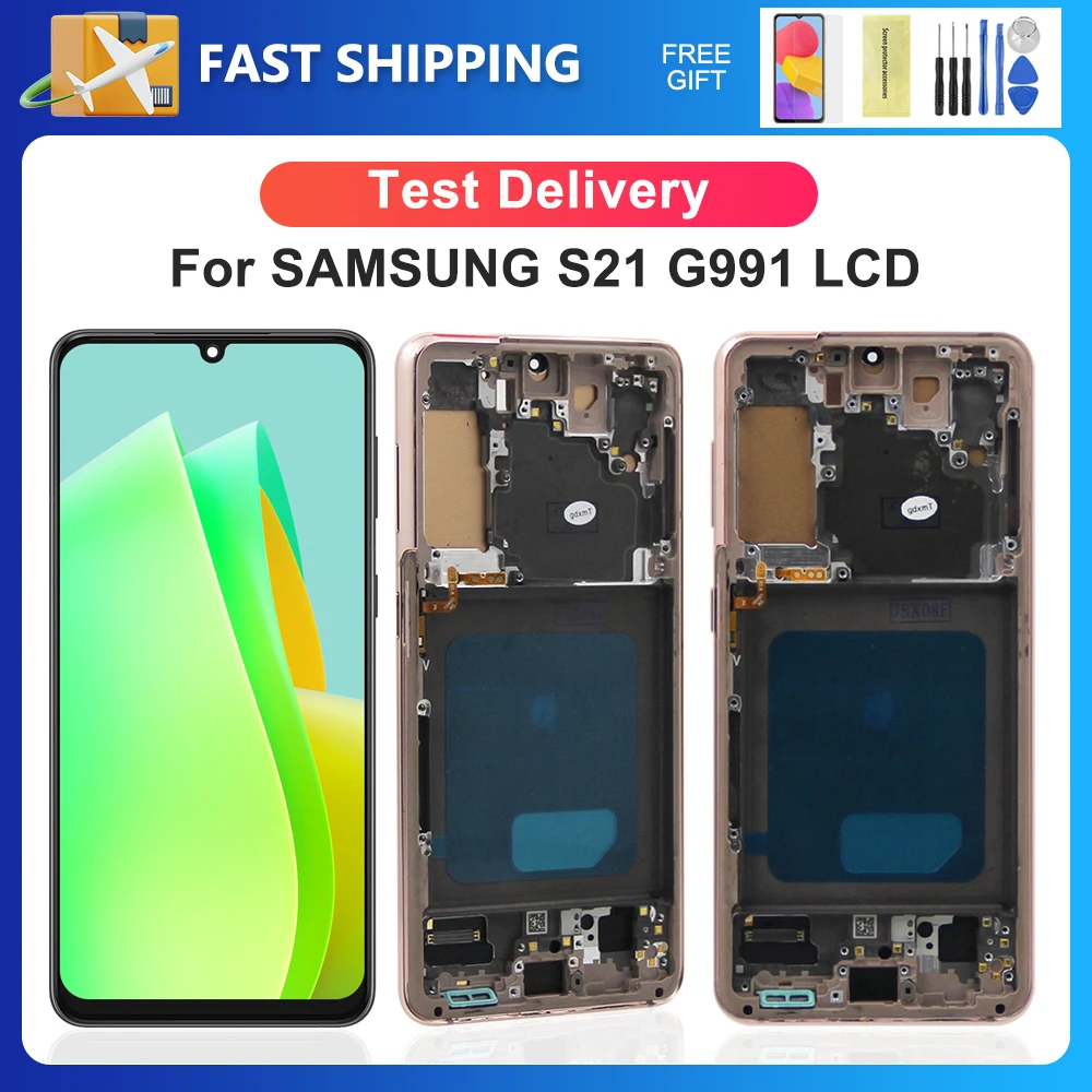 For Samsung S21 Tested For S21 5G G991 G991B G991W G991U LCD Display Touch Screen Digitizer Assembly Replacement