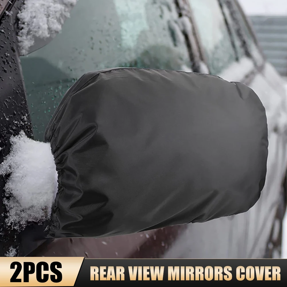 1 paio di specchietti retrovisori copertura da neve inverno protezione per specchietto laterale sinistro e destro panno Oxford copertura antipolvere per congelamento neve accessori per auto