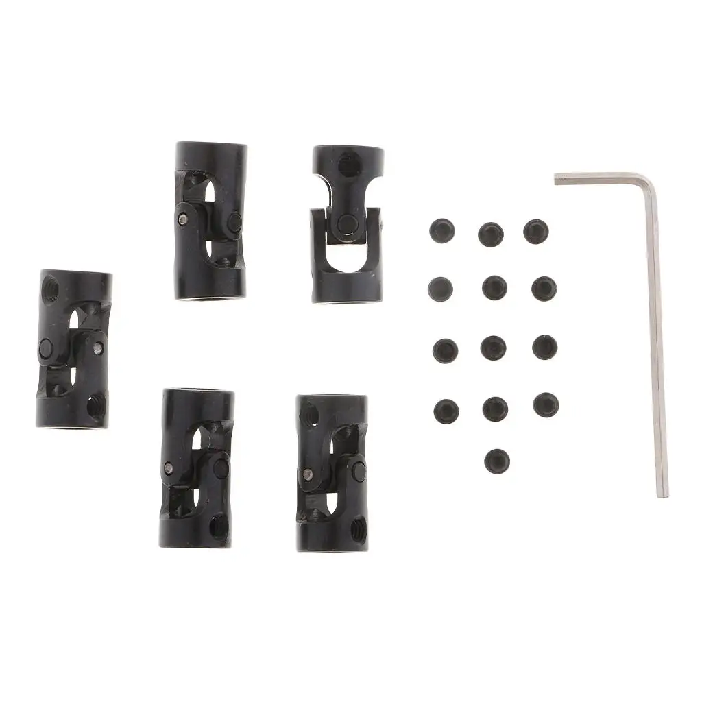 Flexible Shaft Coupler Metal Universal Joint Rigid Connector for RC Boat Parts and Accessories Model Craft