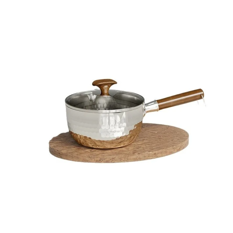 

Pan 316L stainless steel uncoated household instant noodle pot baby complementary food milk pot one person soup pot