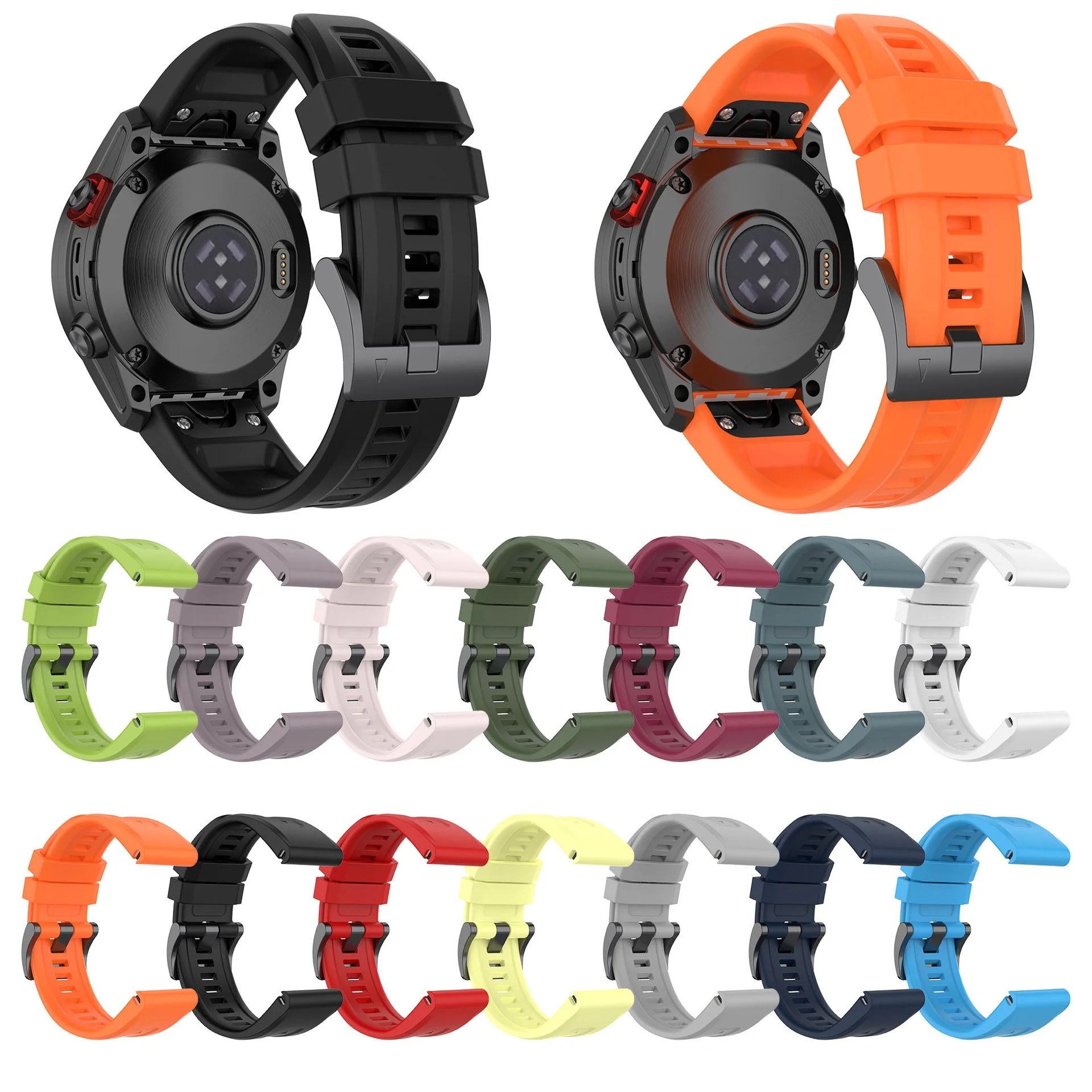 QuickFit 20 22 26mm Silicone Strap for Garmin Fenix 7X 7 7S 6X 6 Pro 6S 5 5X Watch Band Bracelet Enduro Epix Pro Gen 2 Tactix 7