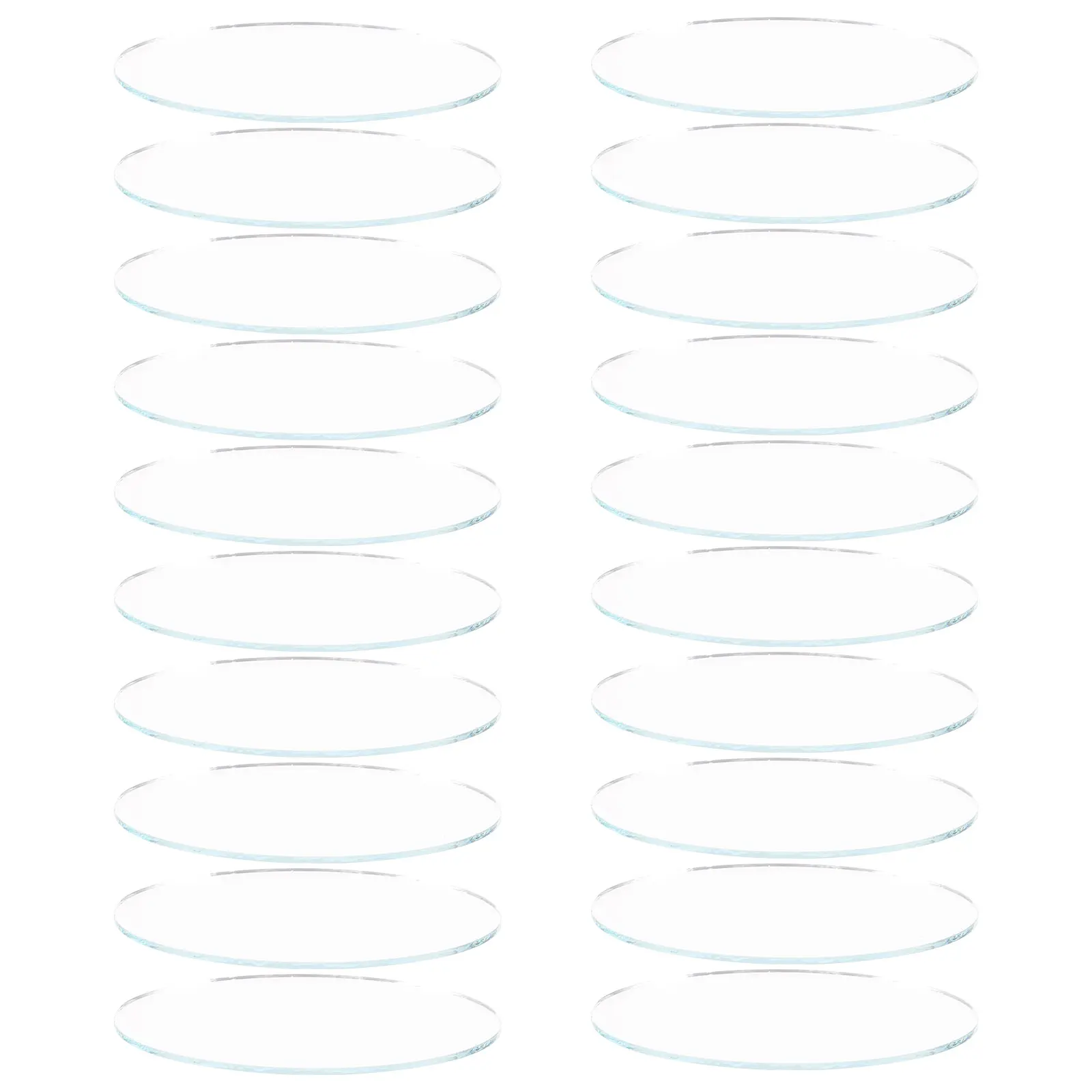 

20 Pcs Oval Lens Makeup Mirror Mini Small Mirrors for Crafts Bulk Compact Vanity Micro Tiny Decorate