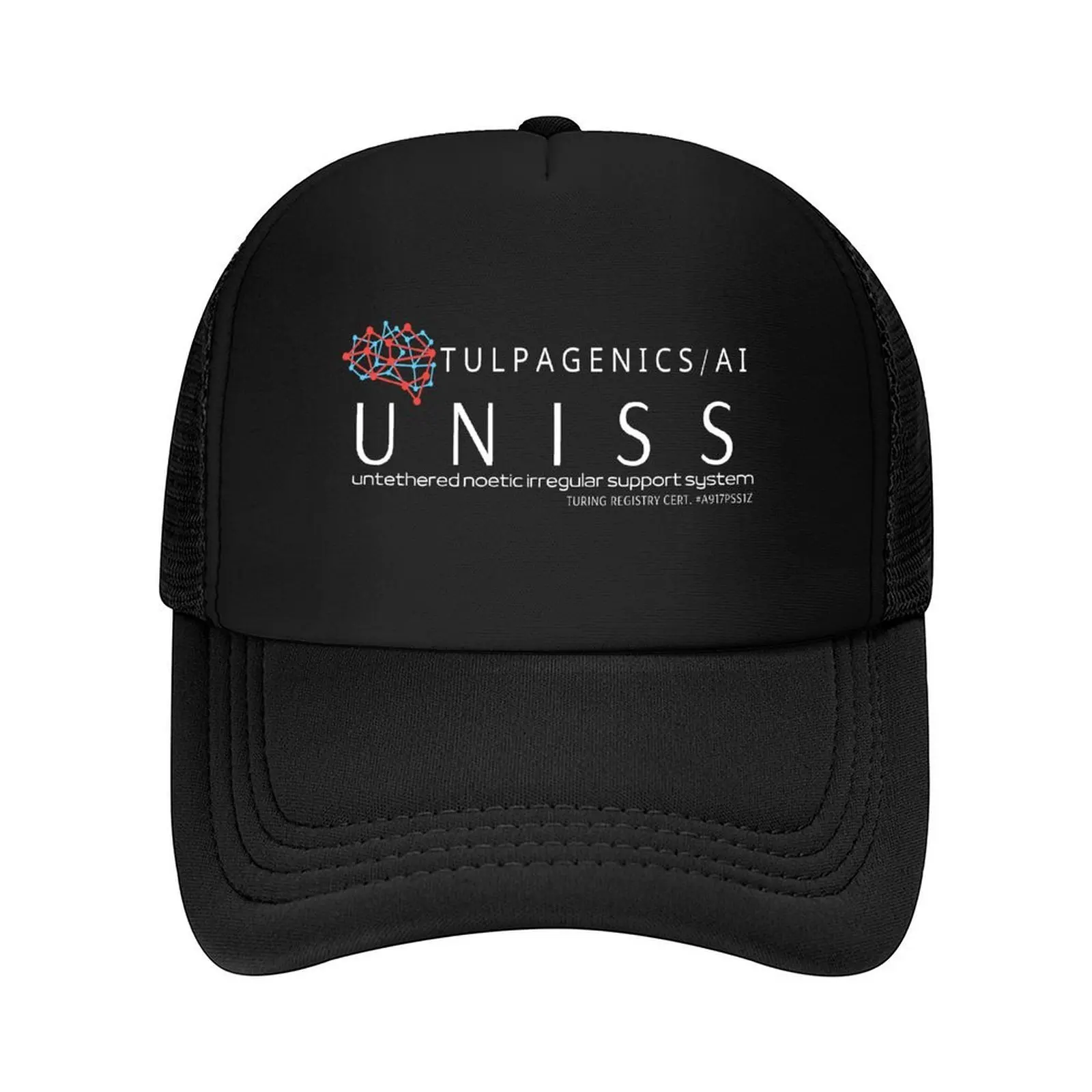 

UNISS from Tulpagenics 1.0 - White (William Gibson t-shirt Agency) Baseball Cap Dropshipping Luxury Brand Custom Cap Boy Women's