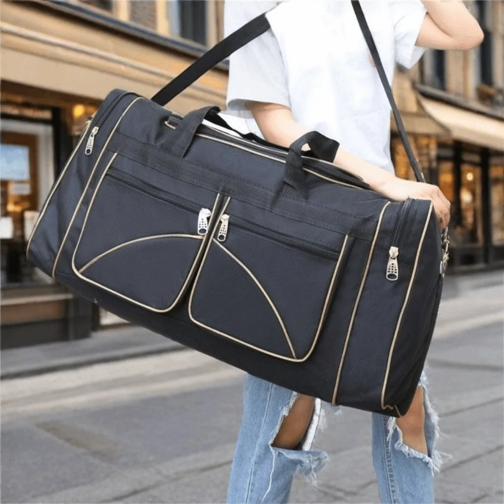 

Large Capacity Travel Duffel Bag Waterproof Oxford Cloth Outdoor Sports Bag Durable Multi-pocket Storage Bag Trip Packing
