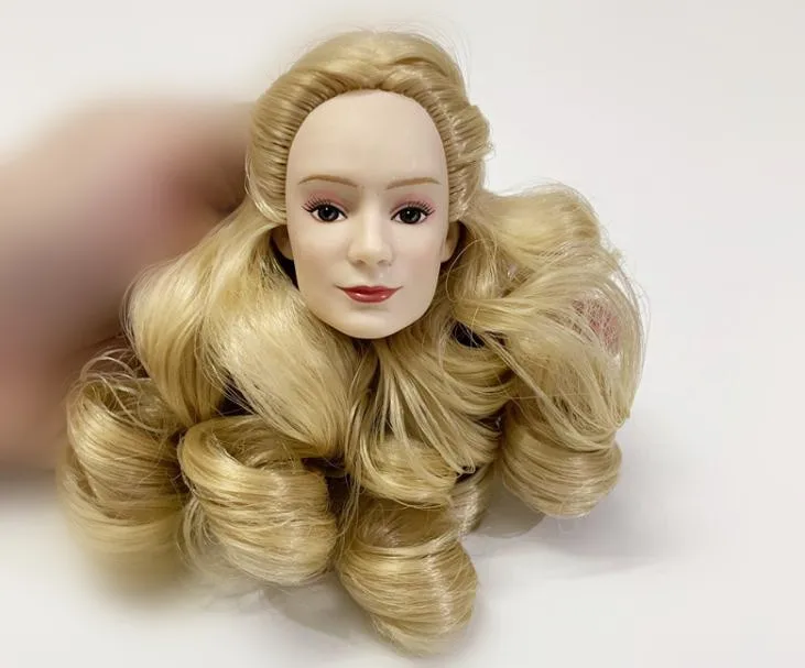 الأصلي نادر الوجه دمية رؤساء الملونة لينة الشعر دمية أجزاء الأحمر الملكة الملك أليس دمية رؤساء إكسسوارات دمي أرقام أجزاء لعبة #5