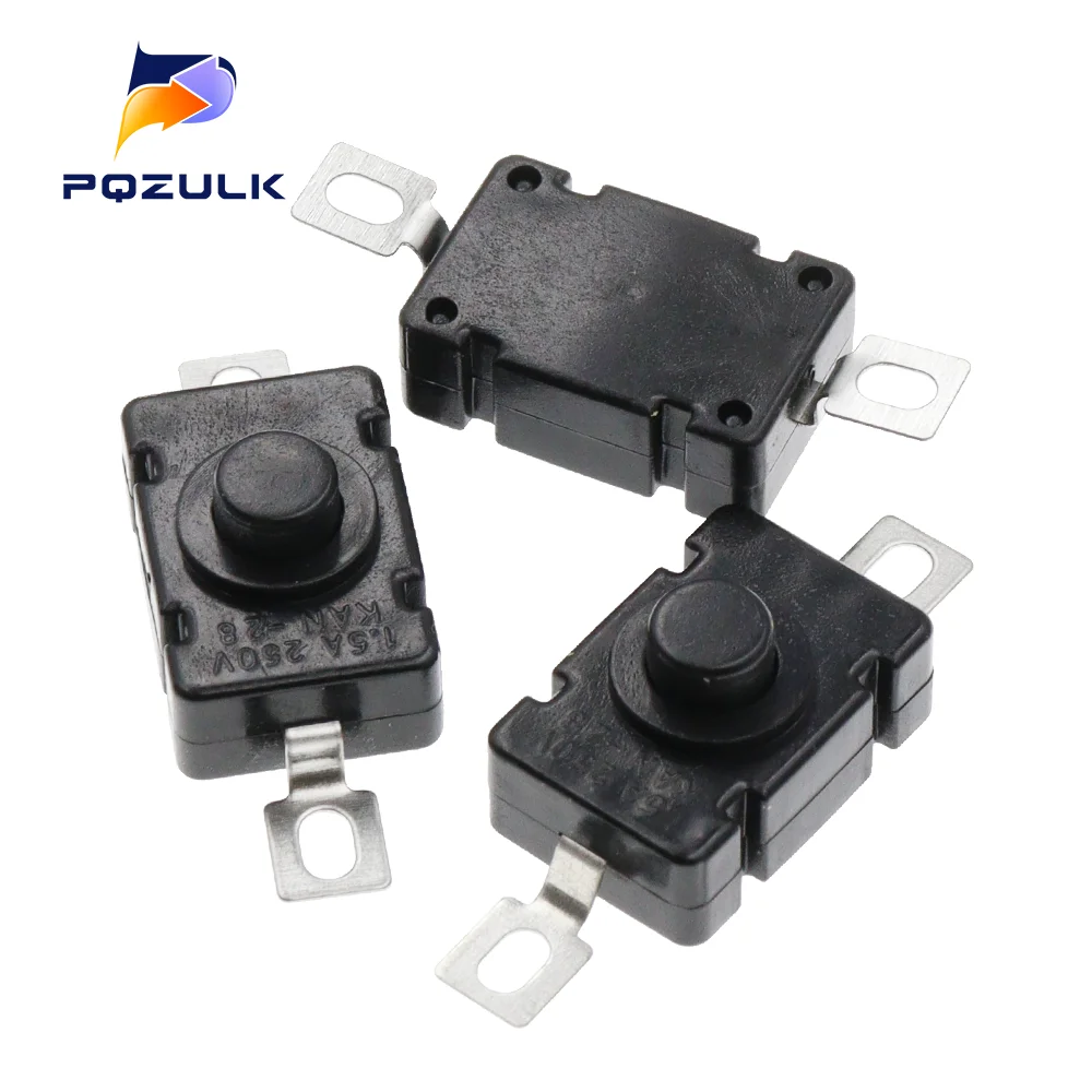 10PCS KAN-28 1.5A250V Flashlight Switches Self Locking SMD Type 18X12MM Push Button Switches 1812-28A