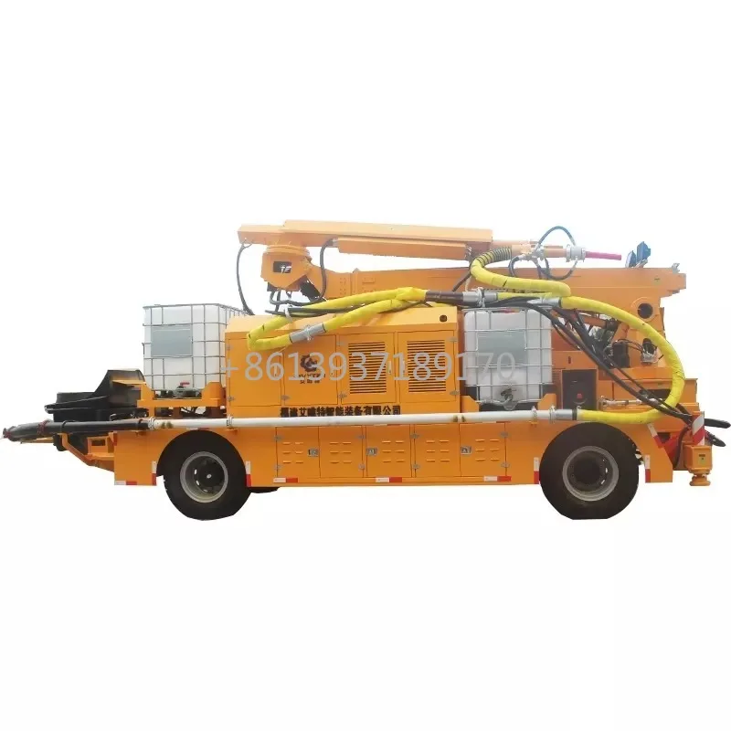 Mobile Wet Shotcrete Machine Concrete Spraying Truck