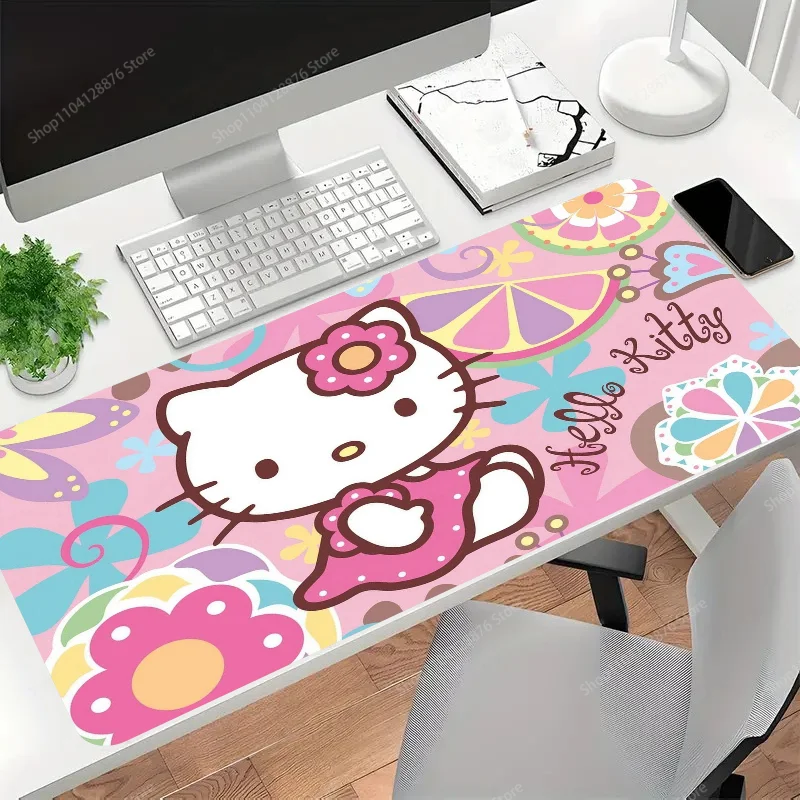 Cartoon H-Hello K-Kitty Mousepad Gaming Mouse pad Gamer Pc Accessories Deskmat Keyboard Mat Desk Protector Mause Pads