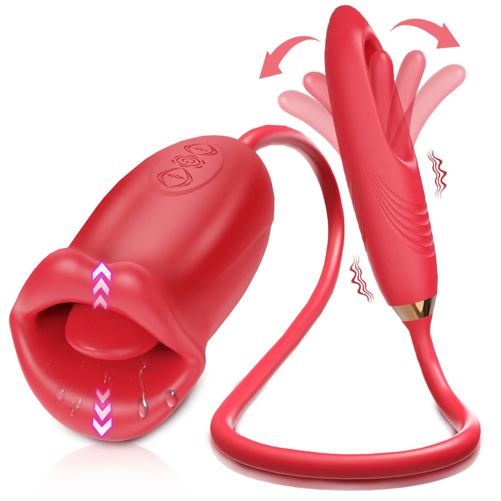 Vibrador de lamber a língua para mulheres, estimulador de mamilos e clitóris, ovo do amor, sexo oral, massageador vibratório, brinquedos sexuais femininos, adulto