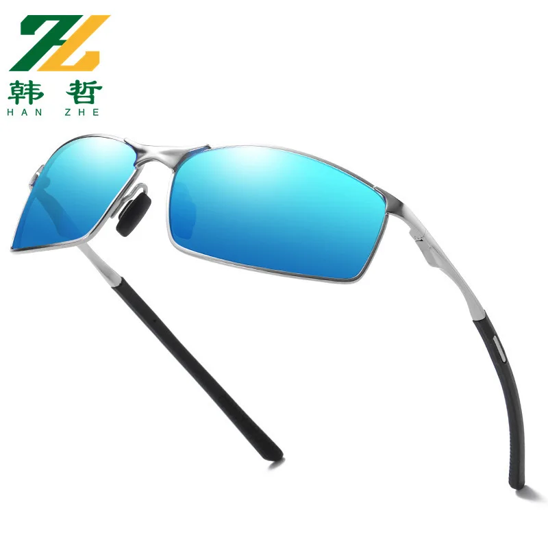 Men Square Metal Polarized Photochromic Sunglasses UV400 Night Vision Anti Glare Driving Fashion Shades Outdoor Sun Eyewea
