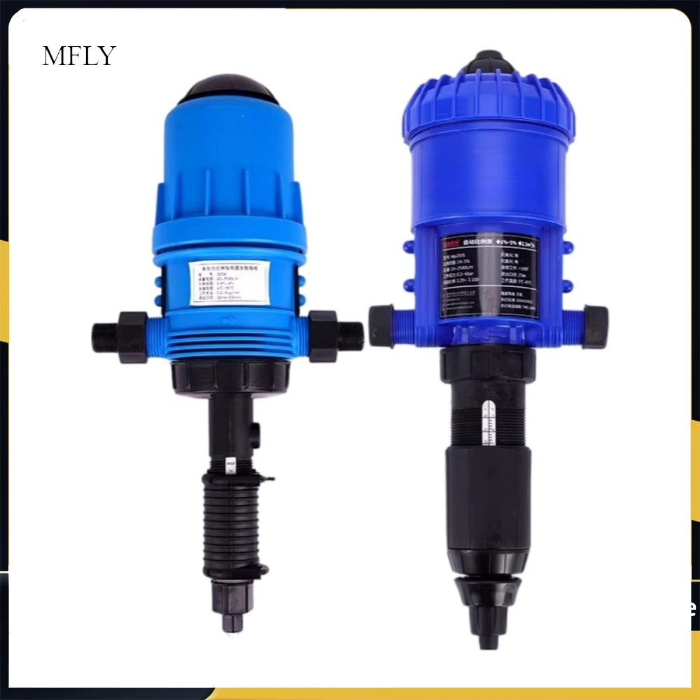 Fertilizer Dosing Pump G3/4 to G1 Male Thread Fertilizer Injector Chemical Liquid Doser Dispenser Dosing Pump0.2-2%/1%-5%/3%-10%