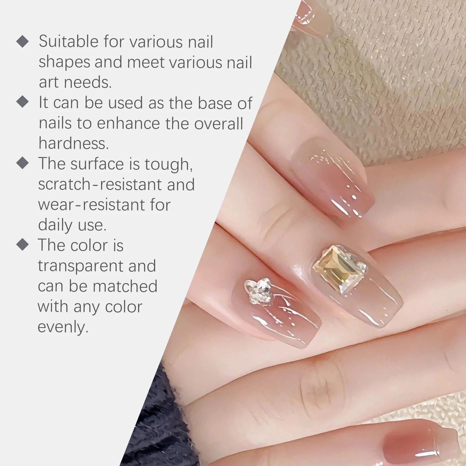 Eelhoe Nail Solid Adhesive Natural Quick Drying Wear Adhesive Soft Stable Easy To Use Convenient Nail Adhesive Repair Cracks