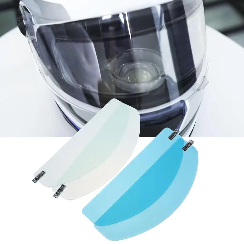 New2Pcs Moto Helmet Anti Fog Patch Film Rainproof Fog Resistant For Motorcycle Visor Universal Motor Racing Accessories