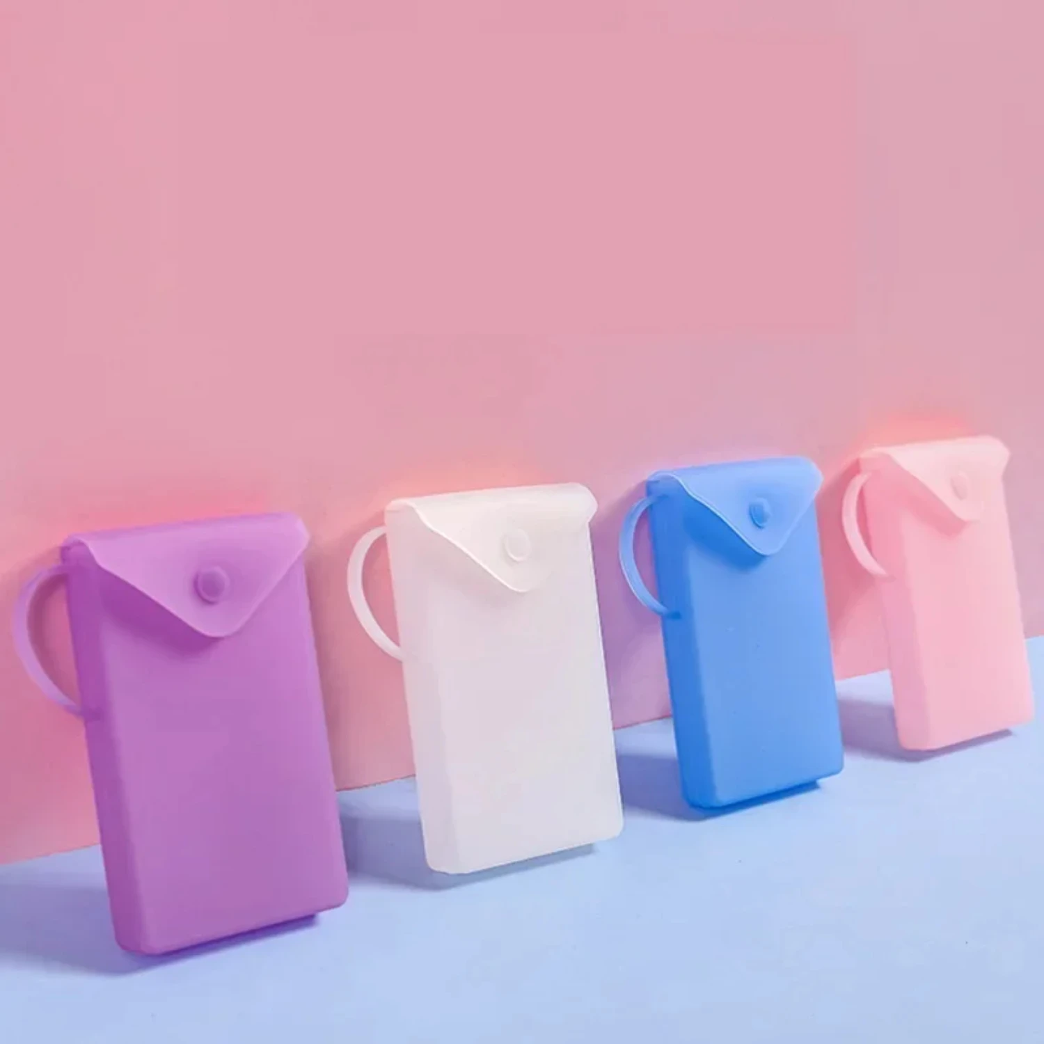 Portable Silicone Mini Mask  Face Mask Covering Holder  Box Reusable Dustproof Face Mask  Case Container