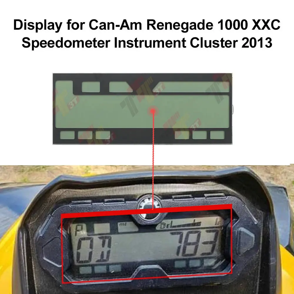 LCD Display for Can-Am Maverick Renegade Commander 800R 1000 500 Speedometer  Instrument Cluster (2007-2013)