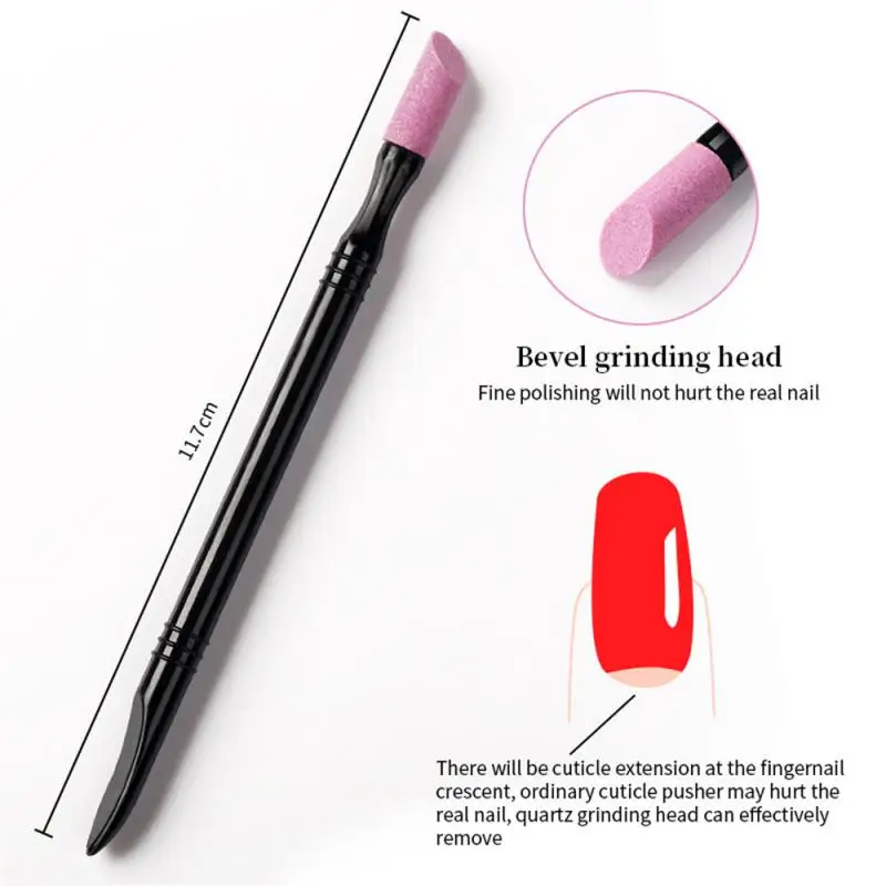 Portátil Quartz Nail Grinding Pen Nail Polish Manicure Limpeza Scrub Cutícula Removedor de pele morta Nail Files Tools Polishing Stick