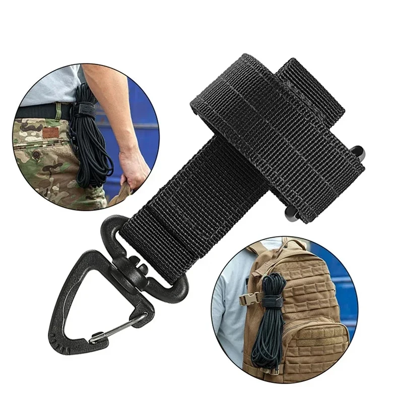 Wielofunkcyjne rękawice nylonowe Hak Outdoor Camping Rękawice robocze Klips bezpieczeństwa Outdoor Tactical Climbing Rope Camping Hanging Buck