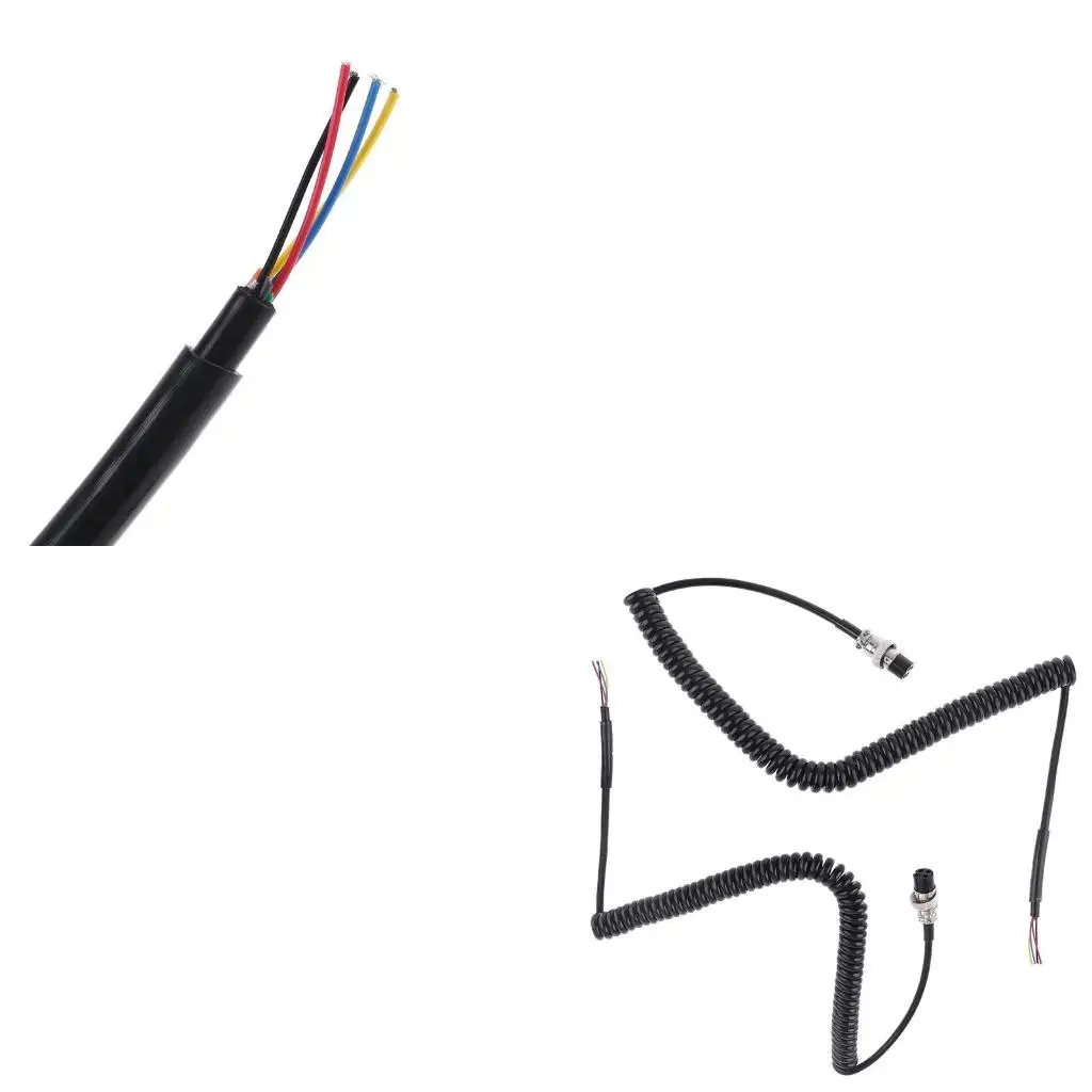 

Microphone CB Radio Speaker Replacement 4P Cable for PR550 PR3100 PR4000 MRHH100