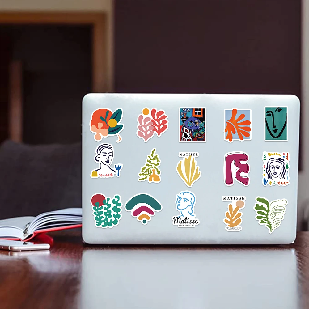50 Stuks Matisse Stijl Sticker Abstracte Kunst Poster Schilderij Skateboard Telefoon Laptop Bagage Cool Graffiti Stickers