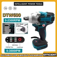 Fit Makita DTW600 Brushless Electric Screwdriver Rechargeable Drill Driver Compatible with 18V Battery Fit Screwdriver Machine