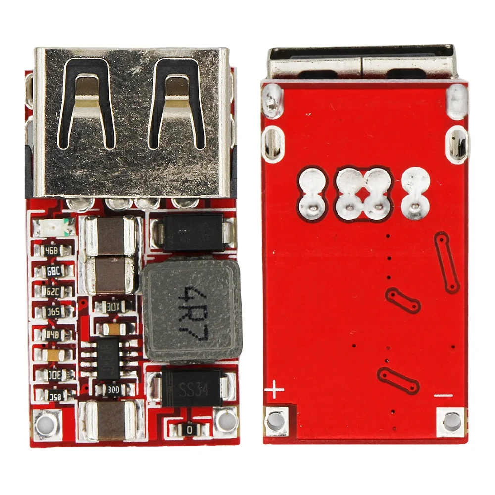 3pcs 6-24V 24V 12V to 5V 3A USB Step Down Module DC-DC Converter Phone Charger Car Power Supply Efficiency 97.5% Buck Module