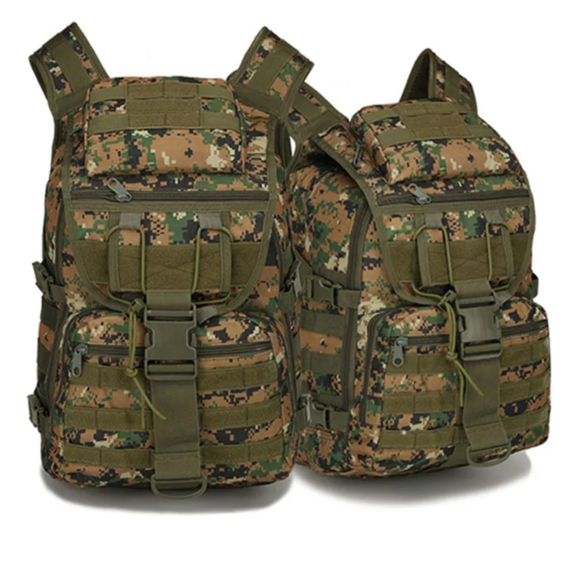 2024 New Outdoor Tactical Backpack Waterproof Mountaineering Bag Hiking Camouflage Backpack Wear-resistant Backpack