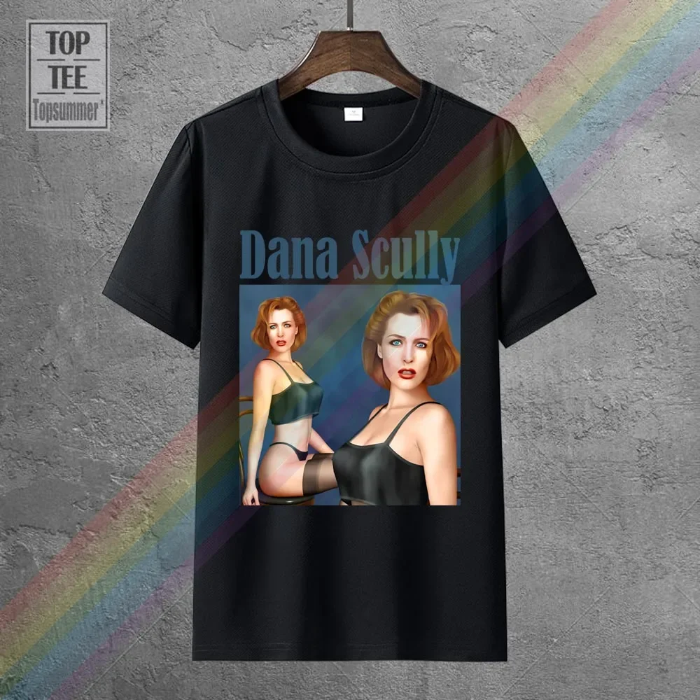 Dana Scully The X Files Oversized T-Shirt Printed Mens Clothing 100% Cotton Streetwear Large Size Top Tee