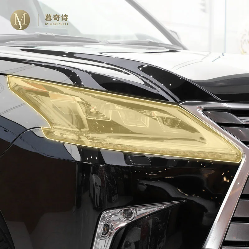 

MUQSHI предварительно вырезанные автомобильные внешние фары PPF прозрачная защитная пленка ТПУ устойчивая к царапинам пленка для Lexus LX570 2016-2021