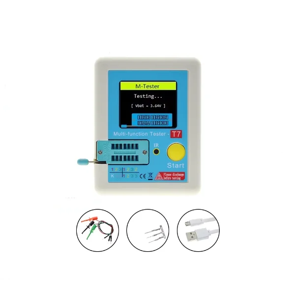 High Speed Transistor Tester LCR-T7 Full Colour Graphic Display SUNLEPHANT Module