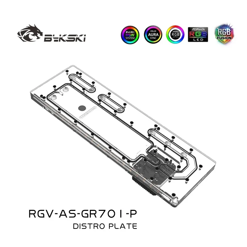 Bykski Acrylic Distro Plate /Board Reservoir for ASUS ROG Hyperion GR701 Computer Case /Water Cooling System /Combo DDC Pump