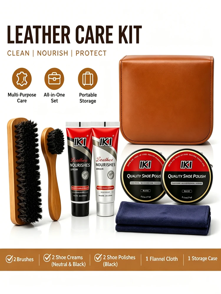 kit-de-cuidado-de-calzado-de-cuero-con-abrillantador-negro-e-incoloro-2-ceras-solidas-negras-para-zapatos-dos-cepillos-de-crin-de-caballo-y-pano-de-franela