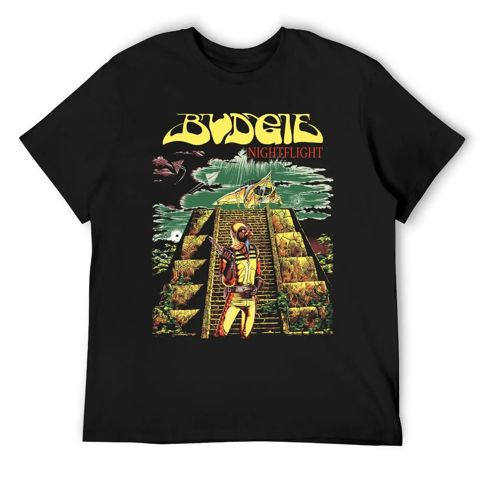 

Budgie Band NIGHTFLIGHT T-Shirt oversize t-shirts man oversized t shirt cotton graphic tees summer top mens workout shirts