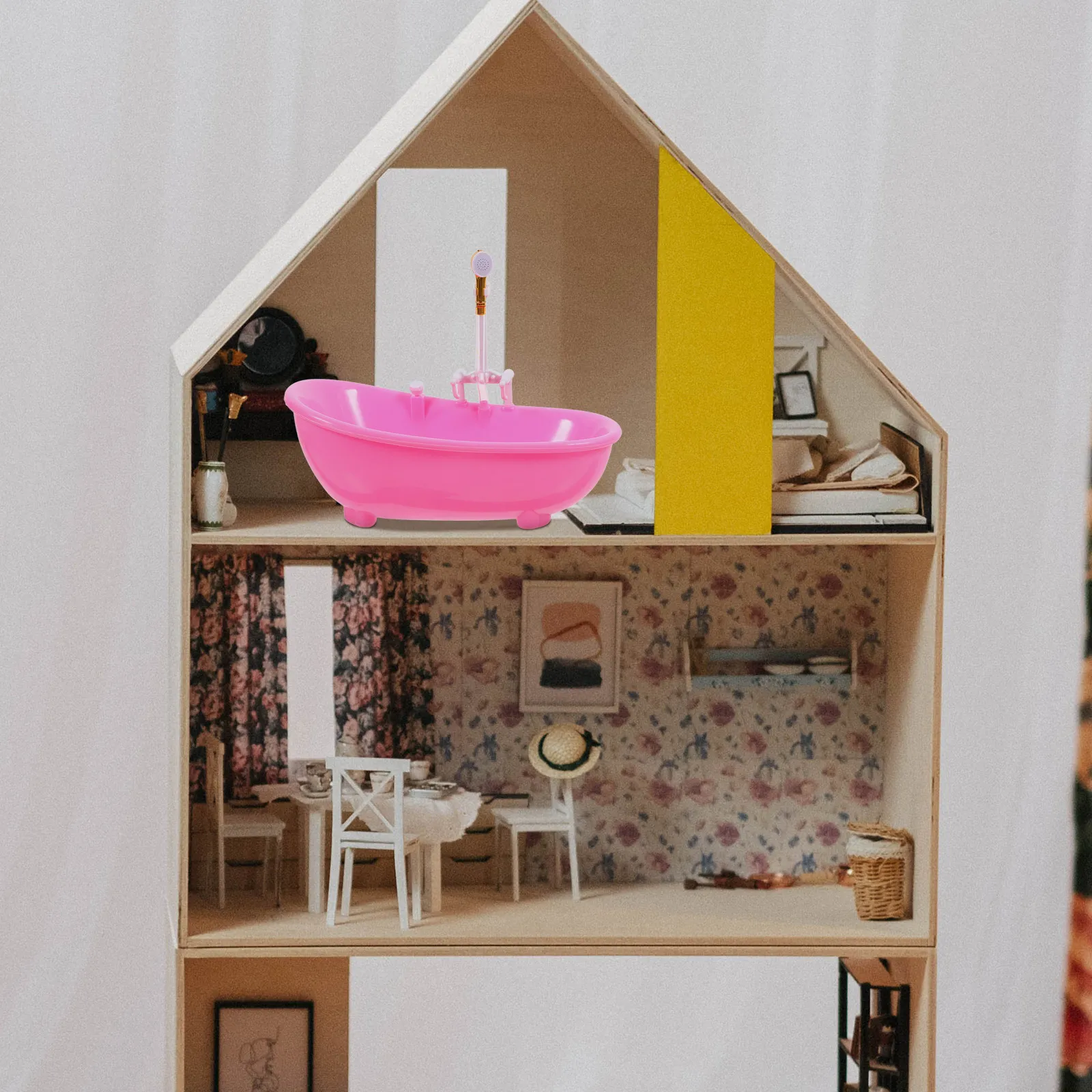 

Набор мини-ванн из качественных материалов: компактная, легкая электрическая ванна для декора дома, реквизита для фотосессий, украшения комнаты, игр в притворство